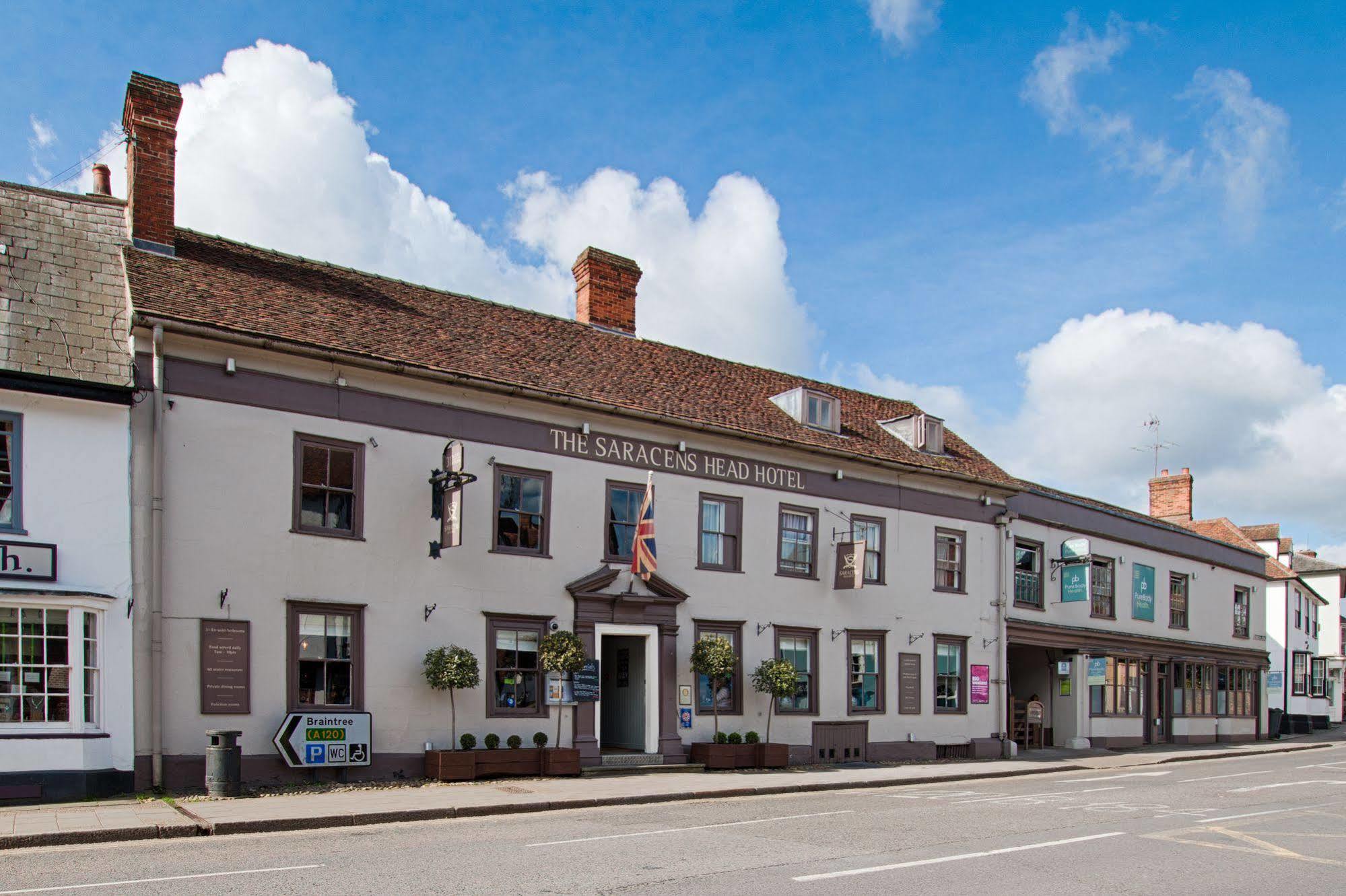 The Saracens Head Hotel Great Dunmow Kültér fotó